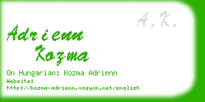 adrienn kozma business card